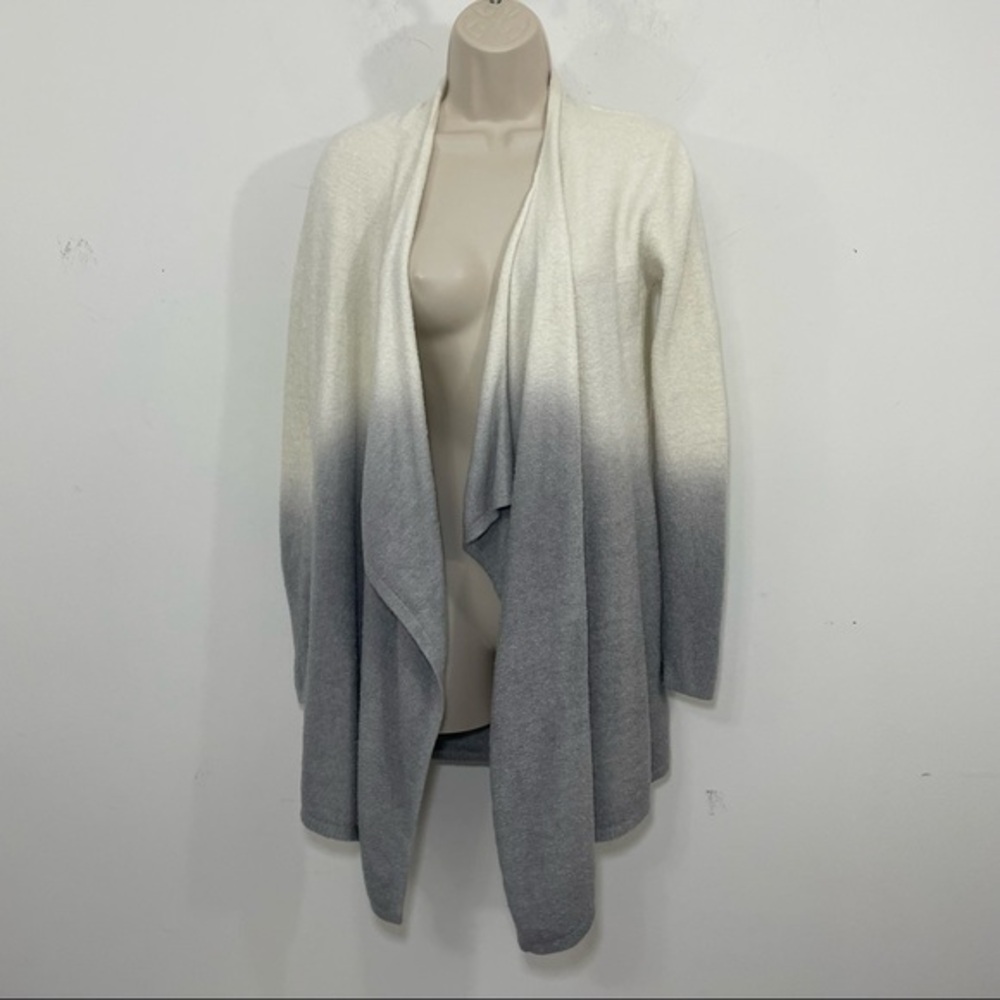 Barefoot Dreams Ombré Calypso Wrap Cardigan CozyChic Lite Knit 436 Gray Small